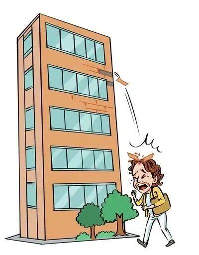 小区单元楼外墙瓷砖、混凝土脱落砸伤行人应由谁承担责任？(图1)