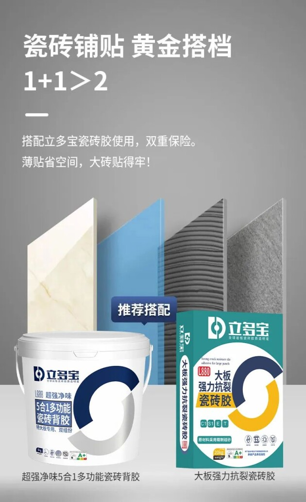 新品速递立多宝L688超强净味5合1多功能背胶贴砖无忧更牢固！(图5)