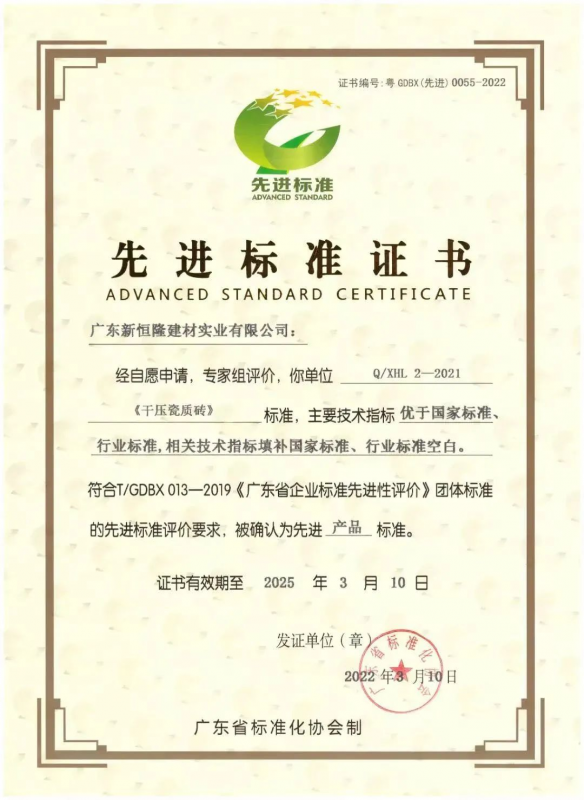 实力彰显新恒隆企业参与制定《陶瓷砖胶粘剂技术要求》国家标准权威发布！(图2)