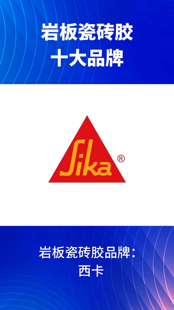 岩板瓷砖胶十大品牌有哪些？2024岩板瓷砖胶十大品牌榜单(图7)