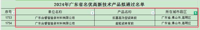 贴得稳创新型产品成功入选广东省名优高新技术产品评选拟通过名单(图2)