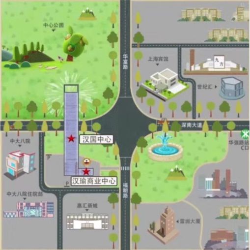 汉国中心开发商售楼处招商中心营销电线(图5)