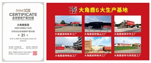 大角鹿包揽“瓷砖十大品牌”等奖项以超耐磨定义中国瓷砖新高度(图2)