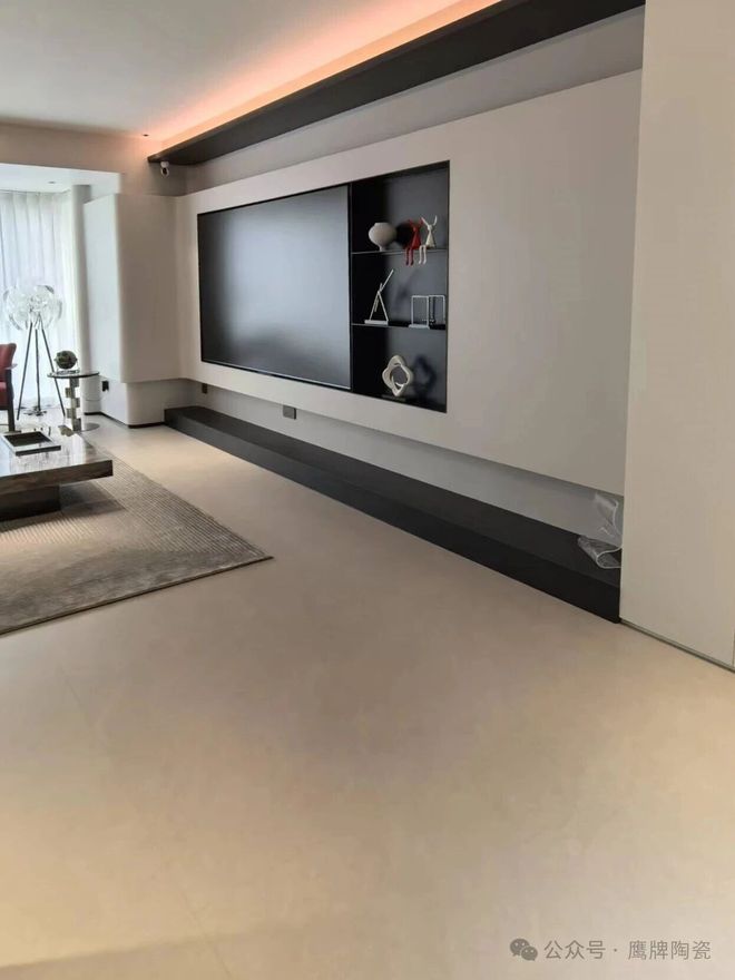 鹰牌陶瓷百万案例｜126㎡现代简约风选对瓷砖高级感直接拉满(图5)