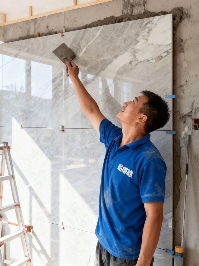 岩板大板瓷砖胶是干嘛的？贴得稳：大砖铺贴的“隐形承重墙”(图2)